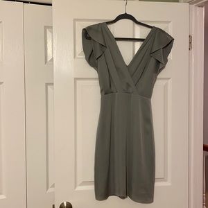 Reiss- dark jade dress